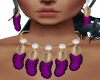 Purple Feather Jewel Set