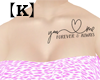【K】Chest tattoo/LOVE