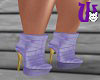 Leather Boots purple