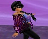 Mesh Dk Purple Sweater