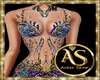 A* ElectricBlue Gown