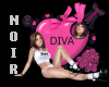 [Noir]Real Diva Sticker