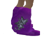 (M) Purple Furry Boots