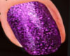 Nails Purple glitter