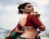 Sexy green saree