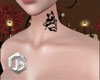 neck cat tattoo