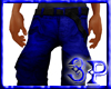 (3P) Blu Cargos Blk Belt
