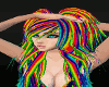 rainbow rave hair