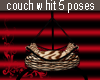 couch whit 5 poses