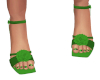 Green Penny Heels