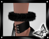 !! Black Fur Anklet
