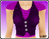 [K] Vested Top - Violet
