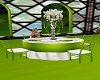Green guest table