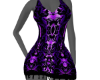 Lux Purple & Black Dress