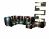 sofa with shelf
