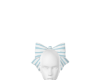Blue Striped Bow