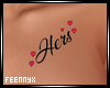 +F+ "Hers" Chest Tattoo
