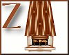 Z Corner Fireplace Cream
