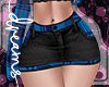 Dark Blue Grunge Skirt