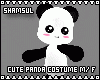 Cute Panda Costume M/F