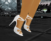 (AL)White Crystal Shoes