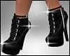 Black Zipper Ankle Boots