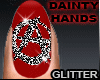 Red Nails Glitter 04