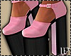 Pink & Black High Heels