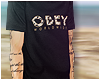 X Obey blk shirt