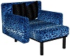 Leapard Blue Chair