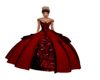 scarlet rose gown