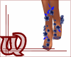 Flower feet Saphire blue