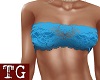 Blue lace Tube Top