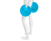 Man City Blue Pom Poms