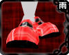 Red Plaid Buckle Shoes
