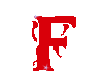 Letter F (2) Red Sticker