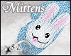 *82 Bunny Mittens Blue