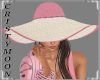 *CM*CANDY STRAW HAT - PK