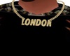London gold name necklac