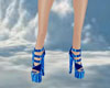 heels blue glitter