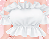 $K White Frilly Top