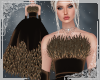 ! Feather Gown Brown