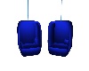  Blue Hang Chairs