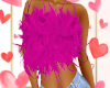 Sweet Heart Pink Fur Top