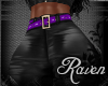 *R* Leather Pants Purple