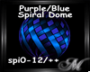 Purple/Blue Spiral Dome