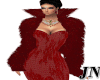 J*Red Gown/Fur Coat