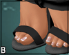 Black Scrunch Boot Heels