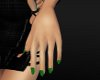 green nail lush hands