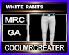 WHITE PANTS